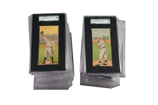 1911 T201 Mecca Double Folder PSA and SGC Graded Complete Set Of 50